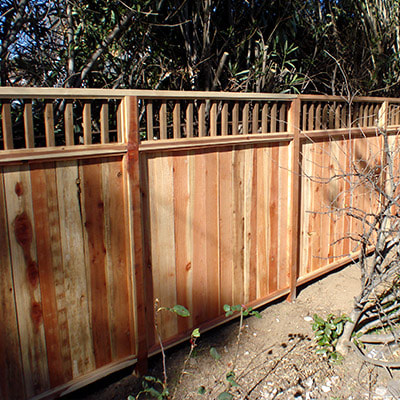 LA Construction Craft custom fence, unfinished.